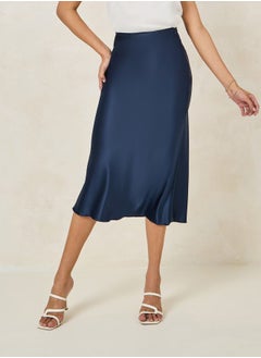 اشتري Satin Pencil Midi Skirt في السعودية