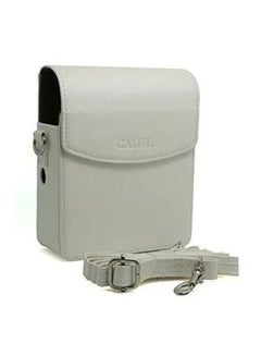 اشتري Protective Case for Fujifilm Instax Share SP-1 Smart Phone Printer - Premium PU Leather Bag Cover with Removable Shoulder Strap (Fujifilm Instax Share SP-1 Printer) White في الامارات