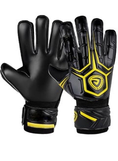 Buy Football Goalkeeper Gloves with Fingersave, Breathable Soccer Goalie Gloves, 4mm Latex, for Kids Youth and Adult (10) in Saudi Arabia