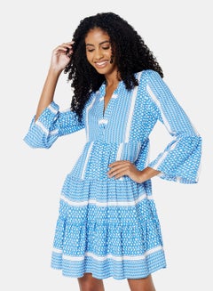 Buy Pattern Print Mini Dress in UAE