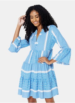 Buy Pattern Print Mini Dress in UAE