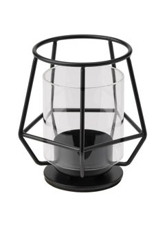 Buy Tealight Holder Black 10 Cm in Saudi Arabia