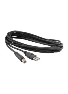 Buy USB 2.0 Type A To B Male Cable 5meter Black in UAE