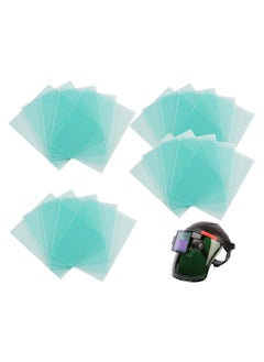 Buy 20 Pcs Welding Protective Lens Replacement Lens, 4.5" x 5.25" x 0.04" Outside Replacement Helmet Clear Lens Covers for Solar Auto Darkening Welding Helmet Hood in UAE