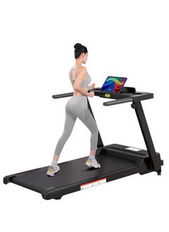 Buy Folding Treadmill Foldable Home Fitness Equipment with LCD for Walking and Running Cardio Exercise Machine Preset and Adjustable Programs Store Under Bed or Sofa in Saudi Arabia