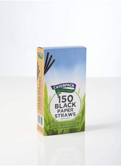 اشتري Black Paper Straws 150 pcs في الامارات