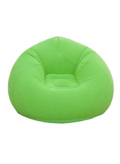 Buy Beanless Inflatable Lounge Chair with Manual Pump Green in UAE