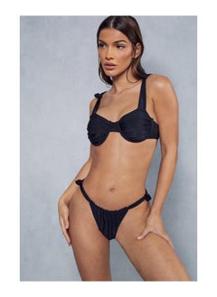 Buy Knot Detail Ruched Bikini Set in Saudi Arabia