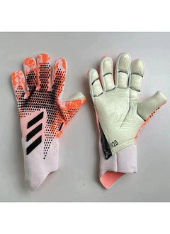 اشتري Soccer Goalkeeper Gloves, Youth Adult Soccer Goalkeeper Gloves, High Performance Goalkeeper Gloves, Breathable Soccer Gloves, 4+3mm Super Grip, For Toughest Saves, Training And Matches في الامارات