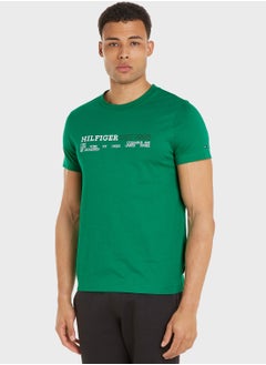 Buy Chest Logo Crew Neck T-Shirt in Saudi Arabia