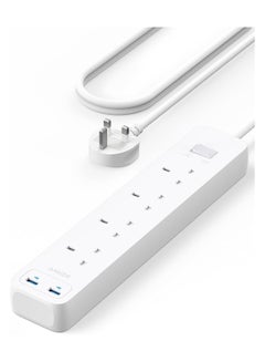 Buy Anker Power Strip USB 322 - White 4 Power ports and 2 USB in Saudi Arabia
