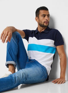 Buy Colour Block Polo Shirt in UAE