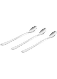 اشتري Natalia 3-Piece Cocktail Spoon Set, Silver - 21 cm في الامارات