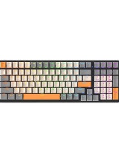 Buy K3 mechanical keyboard 100-key game customized hot-swappable axis game computer keyboard suitable for spot (Orange) in UAE