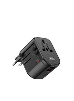 Buy INET Universal Travel Adaptor Charger Multi Port PD 20W Fast Charge in UAE