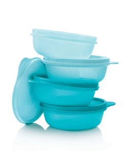 Buy 4 Piece Fridge Bowl 300 Ml Set Plastic Lunch Boxes in Saudi Arabia
