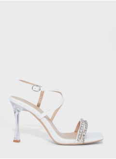 Buy Diamante Front Strap Sandal in Saudi Arabia