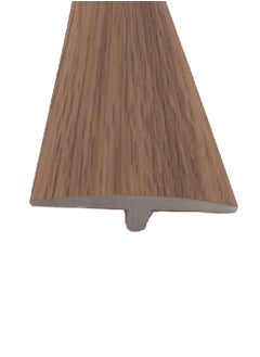 Buy Interior Laminate Flooring Decoration PVC Wooden T-Moulding Brown 1.3 x 4 x 290 cm JF-T428-15102 in Saudi Arabia