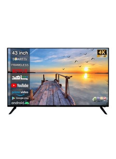 Buy Magic World 43 Inch Frameless 4K Ultra HD Smart TV with Android, WiFi, Shahid, Miracast, 2 Remote Controls, Energy Efficient, Free Wall Mount, 1-Year Warranty in UAE