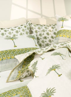 اشتري 6pcs 100% Organic Cotton Quilt Set Deccan Plateau Suitable for Queen King and Super King Size Bed في الامارات
