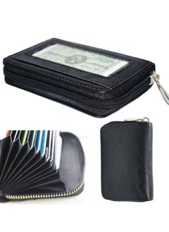 Buy Pu leather unisex zip credit cards and money light wallet in Egypt