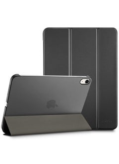 اشتري iPad 10th Generation Case 2022 iPad 10.9 Inch Case, iPad 10 Case Slim Stand Hard Shell Back Protective Smart Cover for 10.9” iPad 10th Gen 2022 Release A2696 A2757 A2777 -Black في الامارات