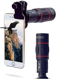 Buy APEXEL Cell Phone Lens Universal 18X Optical Zoom Lens Manual Telescope Lens with Clamp for iPhone Samsung and most Android Smartphones in Saudi Arabia