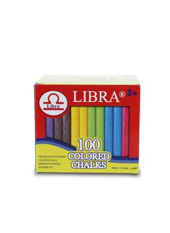 اشتري Chalks High Quality Dustless coloured Chalks Smooth Writting Calcium Chalks Non Brittle 100 Pieces Box في الامارات