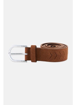 Buy Men Leather Belt, Brown in UAE