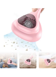 Buy Bed Vacuum Cleaner with UV Disinfection Function, High Power Mite Removal Vacuum Cleaner, Portable Cordless UV Cleaning Equipment for Sheets, Carpets, Sofas, Pets, Hair (Pink) in Saudi Arabia