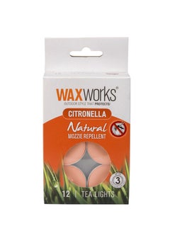 اشتري Woodwax Citronella Tea Lights Astd 12 Pack في الامارات