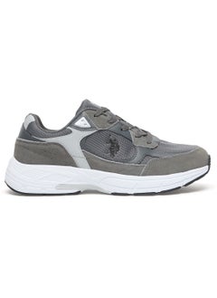 اشتري Men's Grey Low-Top Sneakers - Modern Lace-Up Design, Versatile Shoes for Casual Outfits في الامارات