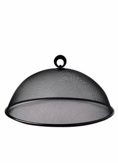 اشتري Mesh Food Cover, Stainless Steel Mesh Screen Food Tent Dining Table Round Umbrella Reusable Outdoor Picnic Food Lid Anti Fly Bugs Mosquitoes, 11.8Inch(Black) في السعودية