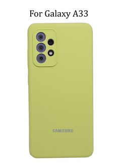 Buy Silicone Protective Cover for Samsung Galaxy A33 Slim Stylish Case with Inside Microfiber Lining in UAE