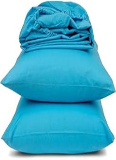 اشتري fitted sheet set, turquoise turquoise 120 * 200 cm 4144 (Turquoise) في مصر