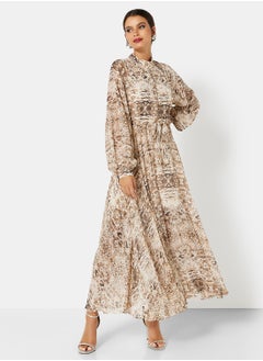 اشتري Snake Print Maxi Dress في الامارات