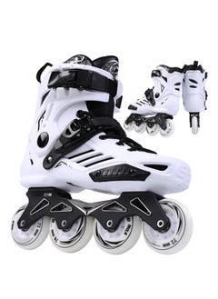 Buy Skating Shoes Professional Inline Skates Single Row Roller Blades without Physical Brake in UAE