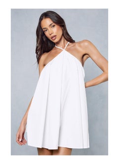 Buy Poplin Cross Strap Swing Dress in Saudi Arabia