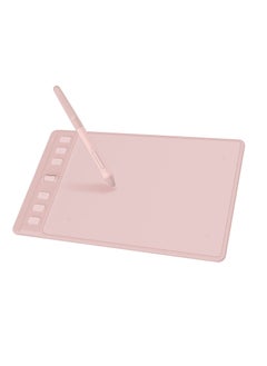 Buy 6x4 Inches Drawing Tablet, Digital Drawing Art Pad with 6 Shortcut Keys,Battery-Free 8192 Passive Stylus，Computer Graphic Pen Tablet Work for Mac, Windows PC and Android(Pink) in Saudi Arabia