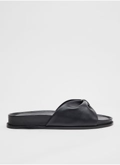 Buy Essential Leather Slides in UAE