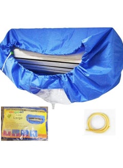 اشتري Split Air Conditioner Cleaning Cover, Dust Washing Waterproof Bag for Wall Mounted AC Service Bag Large Size 2P-3P with Hose في السعودية