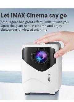 اشتري 5g Multimedia Android Projector Intelligent Screen Projection Wi-Fi and Bluetooth Portable Indoor & Outdoor Theatre في الامارات