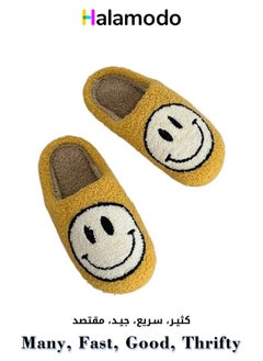 Buy smiling Face Autumn And Winter Slippers, Cotton Slippers For Couples, Home Use Cute Cartoon Non-slip And Warm, 37 Size in Saudi Arabia