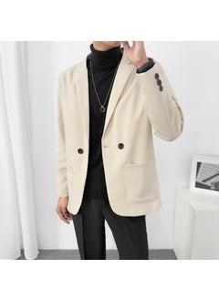 Buy Casual Korean Mens Blazer New JacketApricot (high quality) Apricot (high quality) in Saudi Arabia