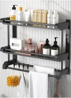 Buy Bathroom Shelving Perforation-Free Stainless Steel Towel Rack Hotel Bathroom Rack in Saudi Arabia