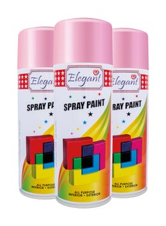 اشتري 3 Piece Spray Paint Set Light Pink 400ml في الامارات