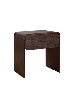 Buy Cassie 1 Drawer Night Stand Multifunctional Bedside Table Space Saving Nightstand End Table Storage Modern Design Furnitures For Bedroom 55x41x60 cm Dark Brown in UAE