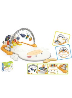 Buy 3 in 1 Baby Play Mat Baby Gym,Funny Play Piano Baby Activity Gym Mat with 5 Infant Learning Sensory Baby Toys, Music and Lights Boy & Girl Gifts for Newborn Baby in Saudi Arabia
