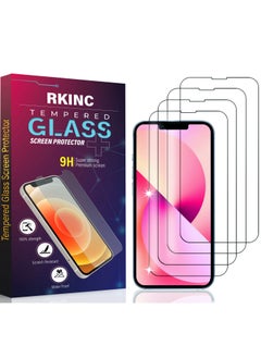 Buy Screen Protector [4-Pack] for iPhone 13 Pro Max 6.7-Inch, RKINC Tempered Glass Film Screen Protector, 0.33mm [Anti-Scratch][Anti-Shatter][Bubble-Free] in UAE