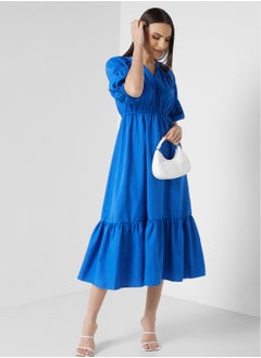 Buy Puff Sleeve Detail Dress in UAE